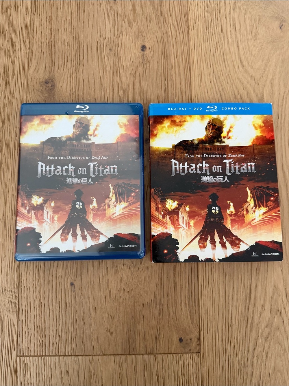 Attack On Titan Blu-ray + DVD Combo Pack
